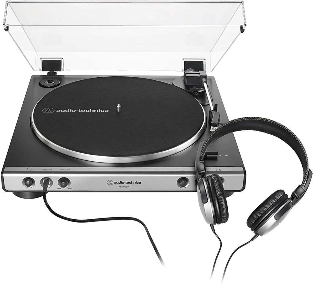 Toca-disco AT-LP60XHP da marca Audio-technica.