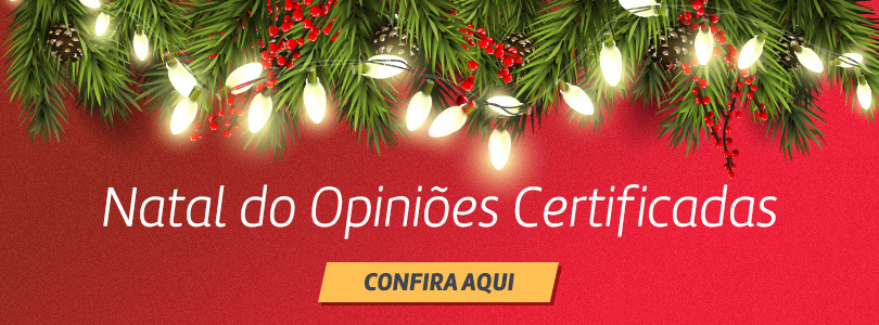 Banner para seleção de natal do Opiniões Certificados