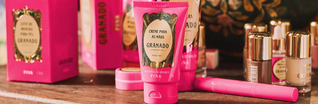 Produtos da linha Pink da Granado.